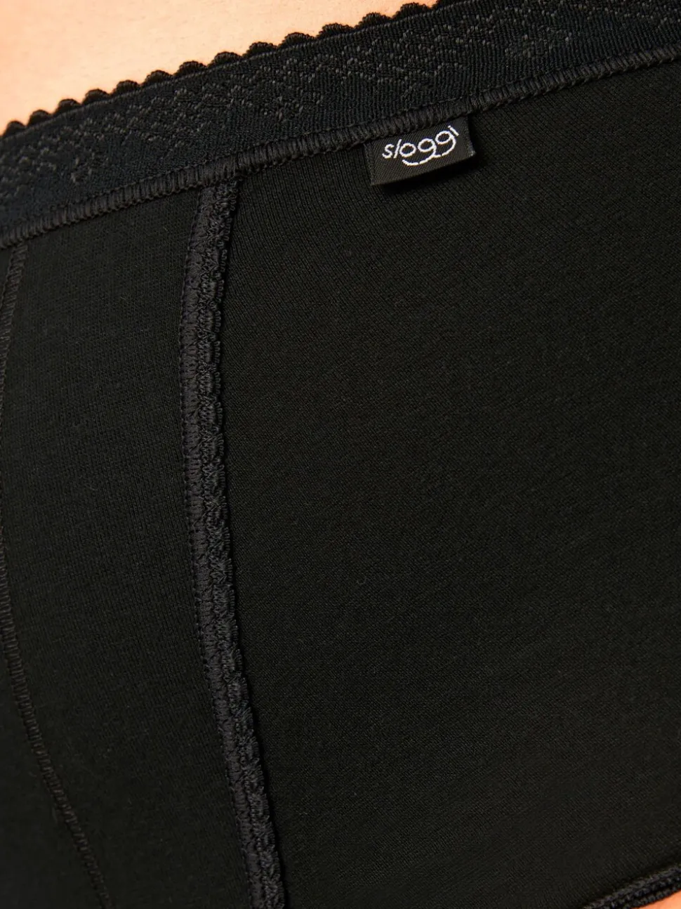 Zwart - Sloggi set van 2 buikcorrigerende slips