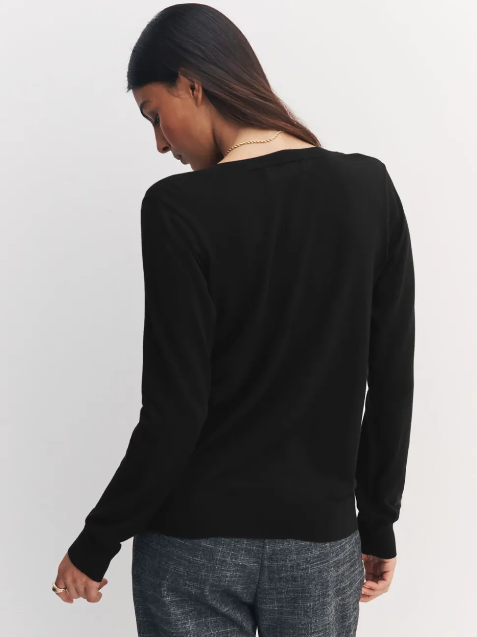 Zwart - Soft Touch V-Neck Cotton Rich Jumpers 2 Pack