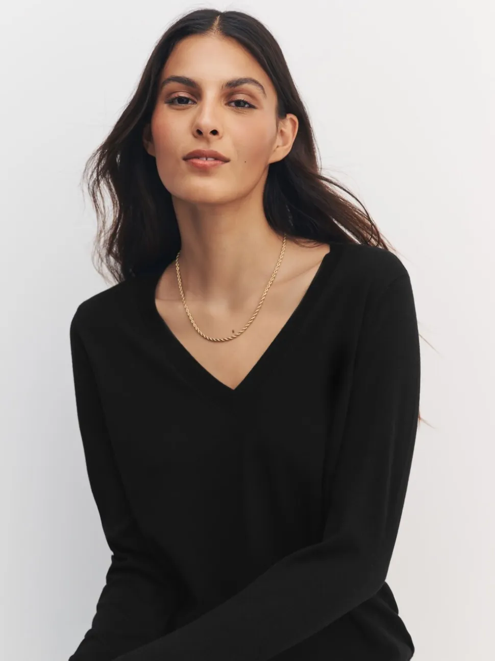 Zwart - Soft Touch V-Neck Cotton Rich Jumpers 2 Pack