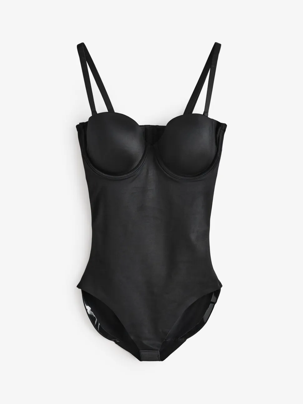 Zwart - SPANXshape™ Suit Your Fancy Strapless Cupped Briefs Bodysuit