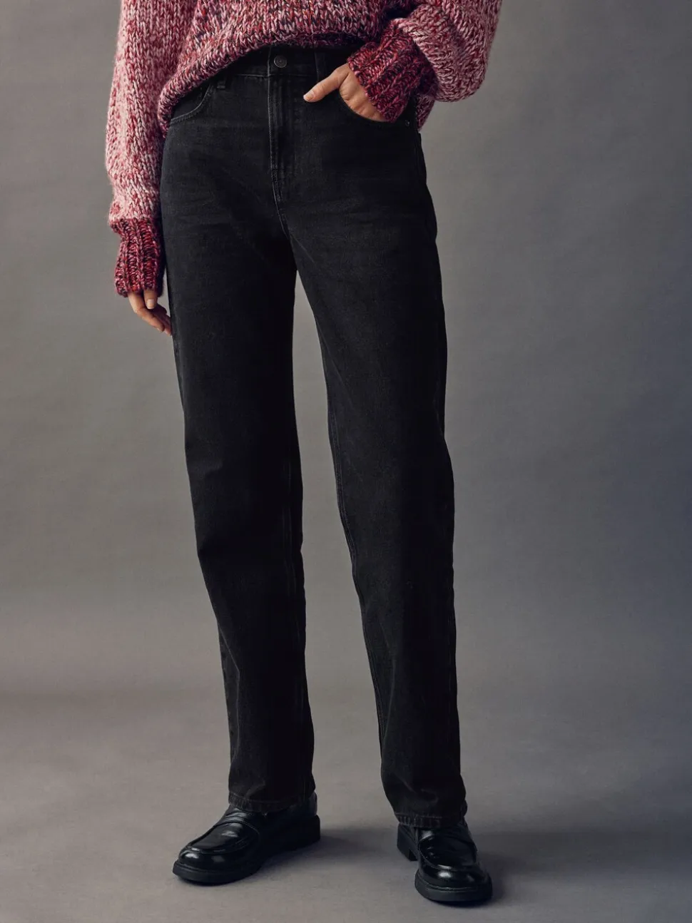 Zwart - Straight Leg Jeans