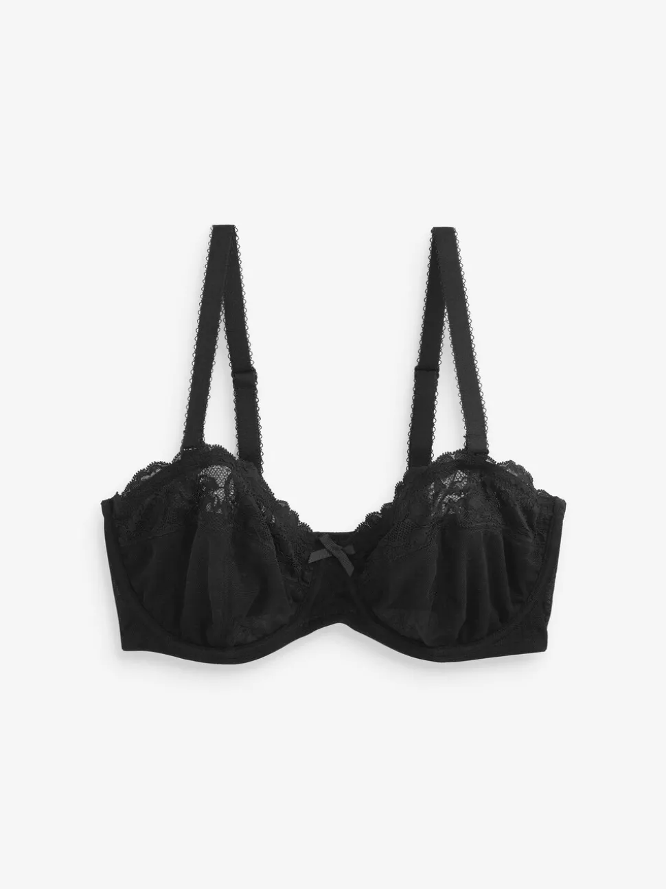 Zwart - Strapless beha zonder vulling in cup DD+