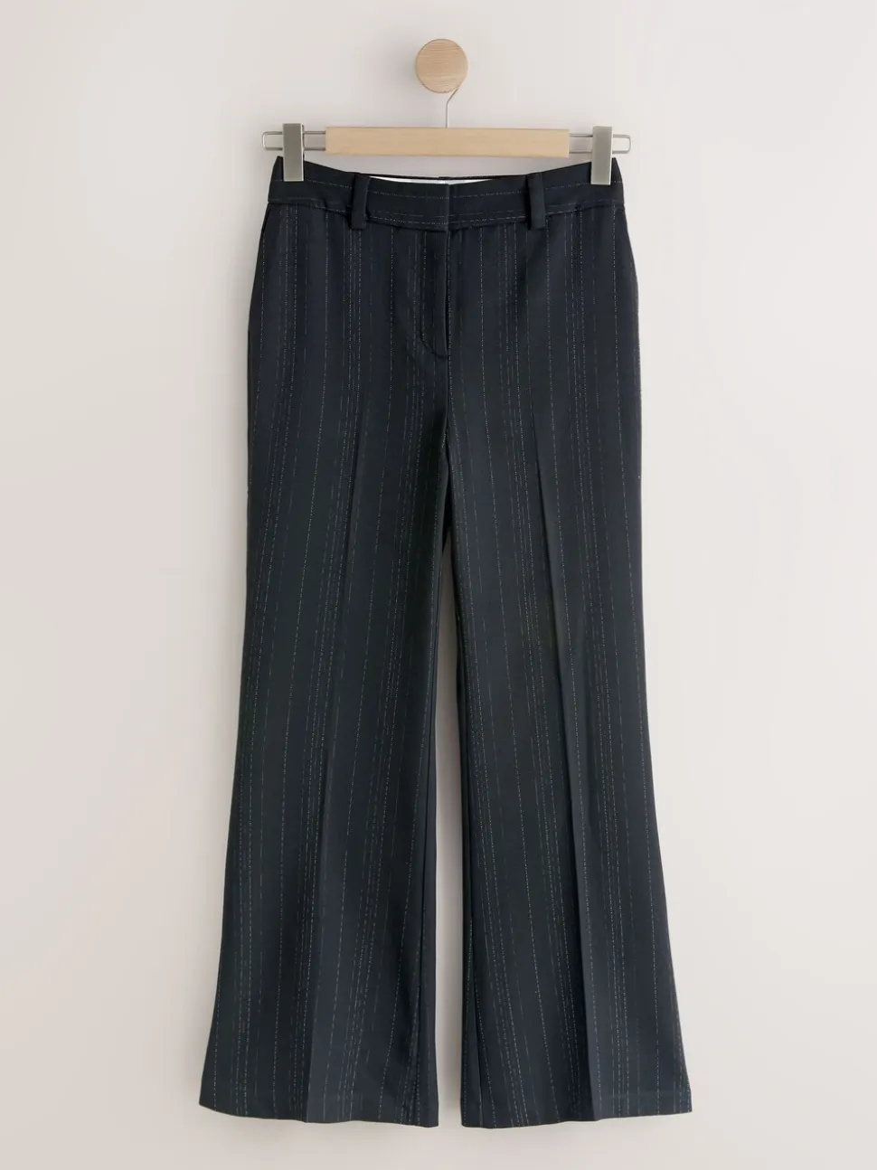 Zwart - Striped Flared Trousers