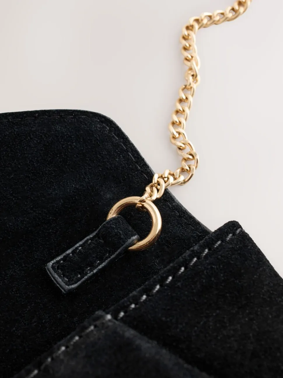 Zwart - Suède clutch