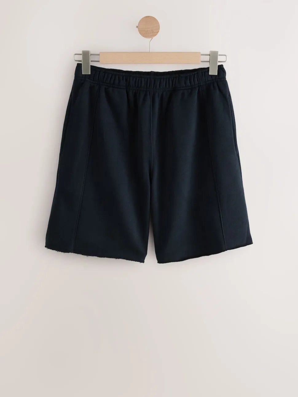 Zwart - Supersoft Peached Essentials Mid Length Jersey Jort Shorts