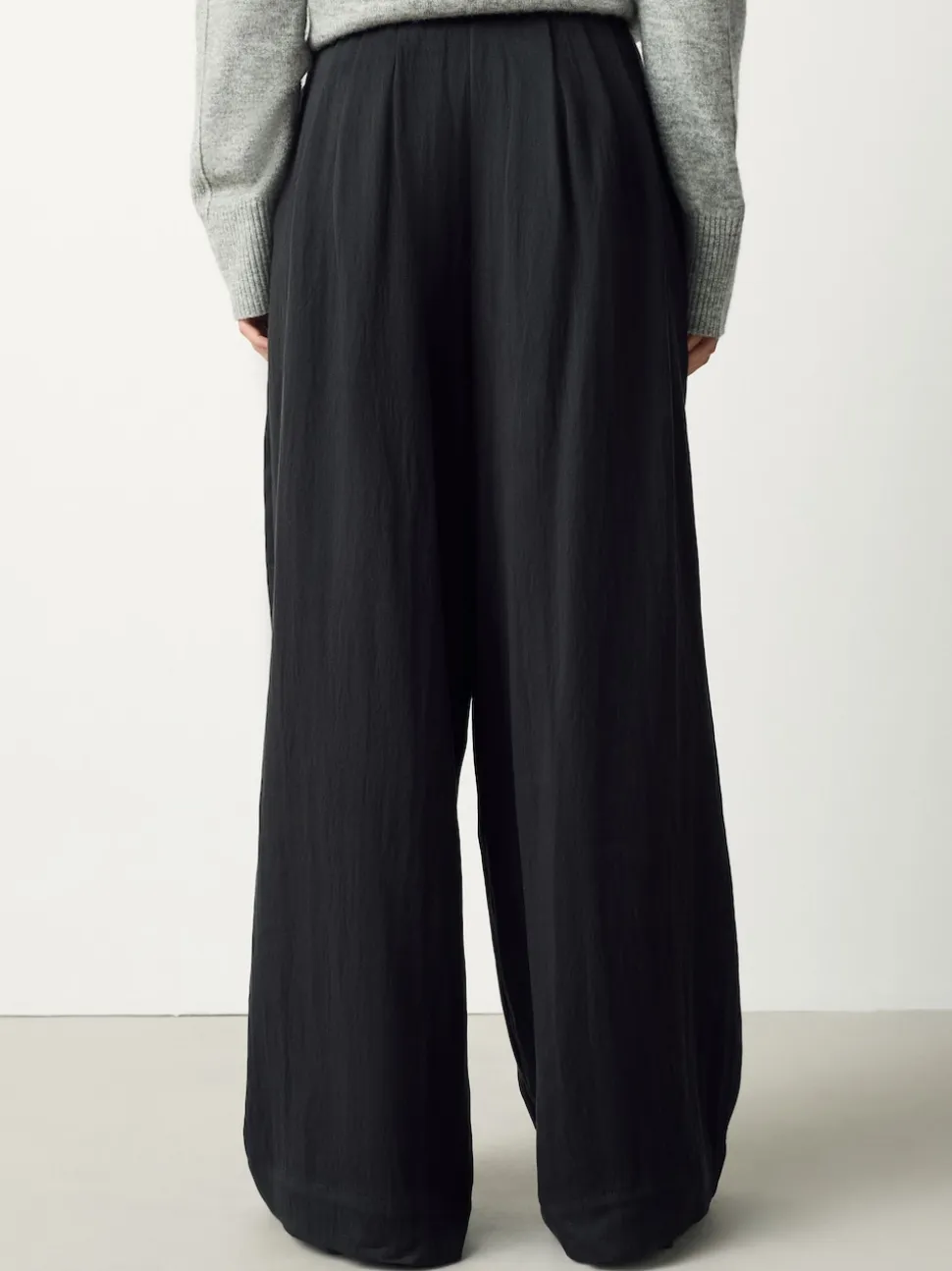 Zwart - Superwide Pleated Trousers
