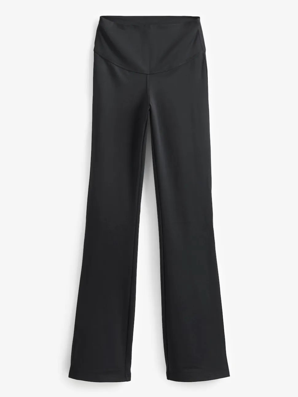 Zwart - Superzachte Dry Tech yogasportleggings met uitlopende pijpen