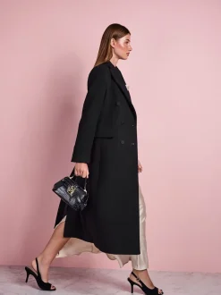 Zwart - Tabitha Simmons X Next Premium Double Breasted Coat