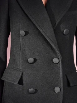 Zwart - Tabitha Simmons X Next Premium Double Breasted Coat