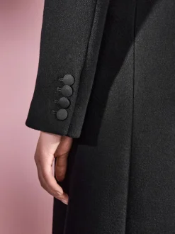 Zwart - Tabitha Simmons X Next Premium Double Breasted Coat
