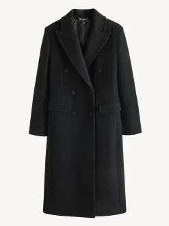 Zwart - Tabitha Simmons X Next Premium Double Breasted Coat