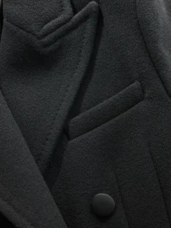 Zwart - Tabitha Simmons X Next Premium Double Breasted Coat