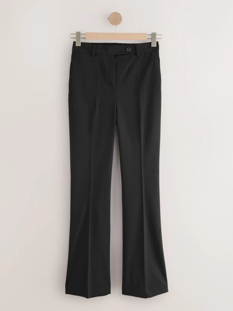 Zwart - Tailored Bootcut Trousers With Wool