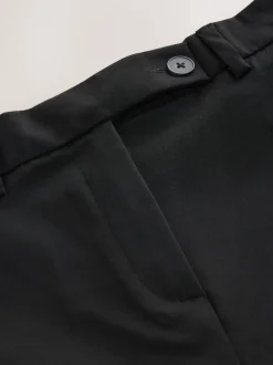 Zwart - Tailored Bootcut Trousers With Wool