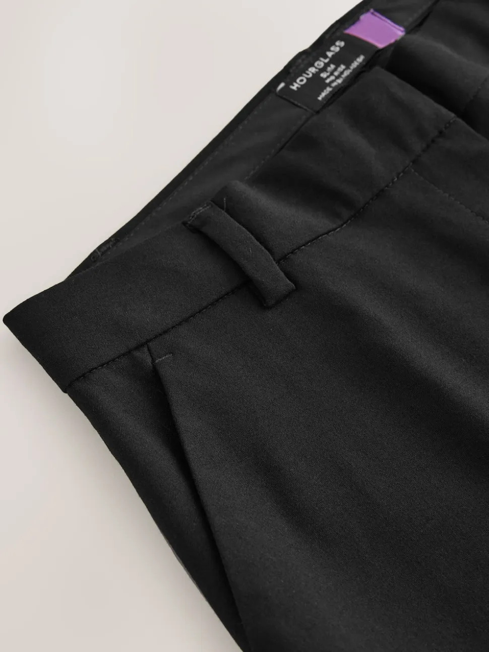 Zwart - Tailored Hourglass Slim Trousers with Wool