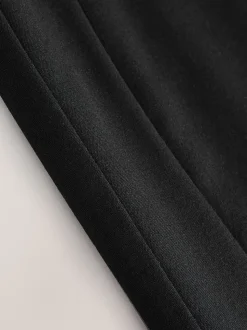 Zwart - Tailored Pencil Skirt With Wool