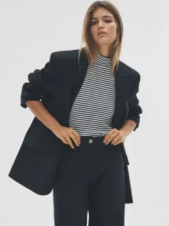 Zwart - The Set Single Breasted Blazer