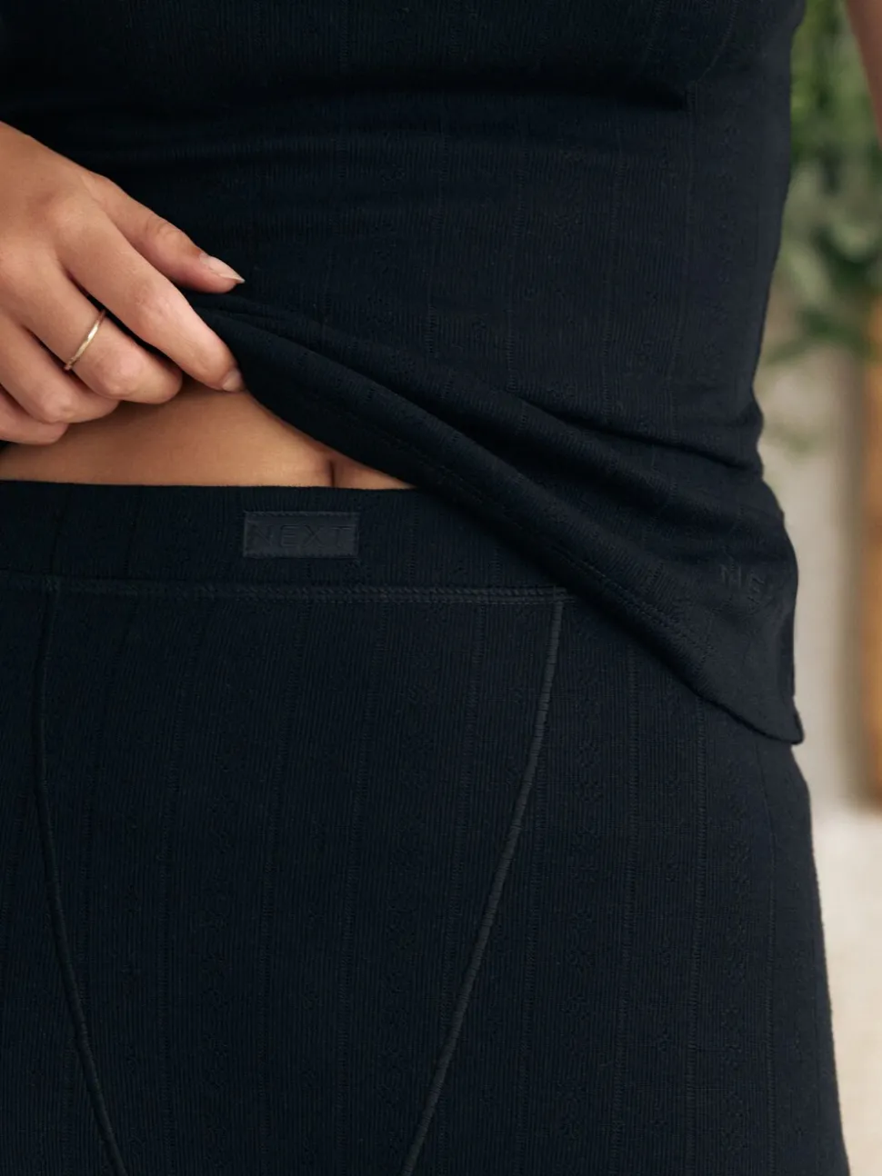 Zwart - Thermal Maximum Warmth Cosy Pointelle Leggings