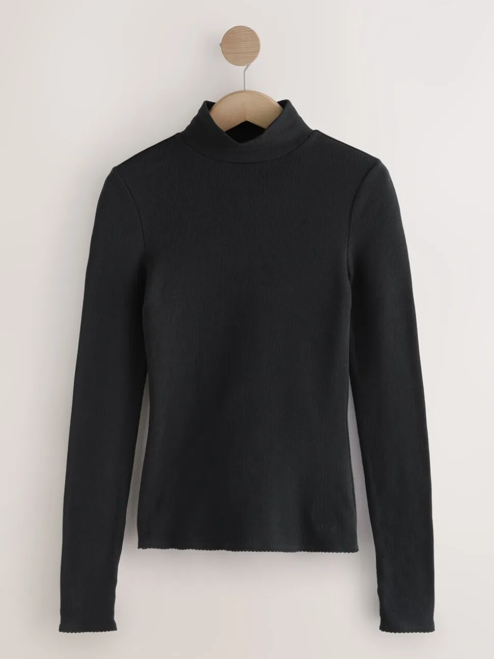 Zwart - Thermal Maximum Warmth Cosy Ribbed Roll Neck Top
