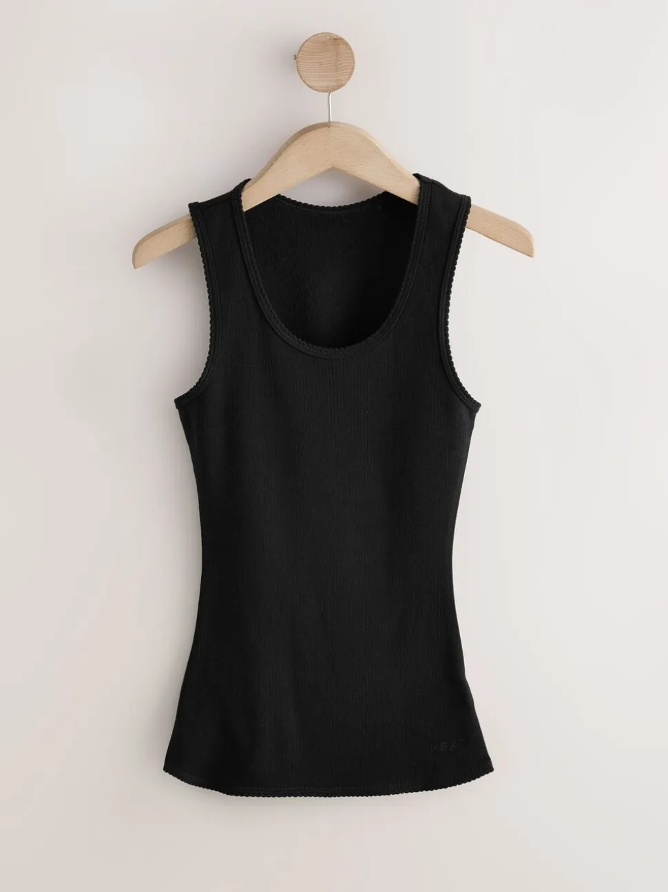 Zwart - Thermal Maximum Warmth Cosy Ribbed Vest