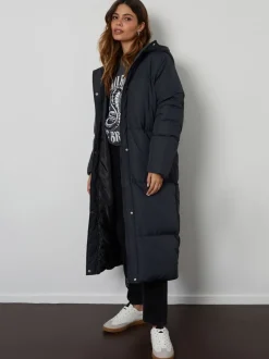 Zwart - Threadbare Maxi Puffer Jacket