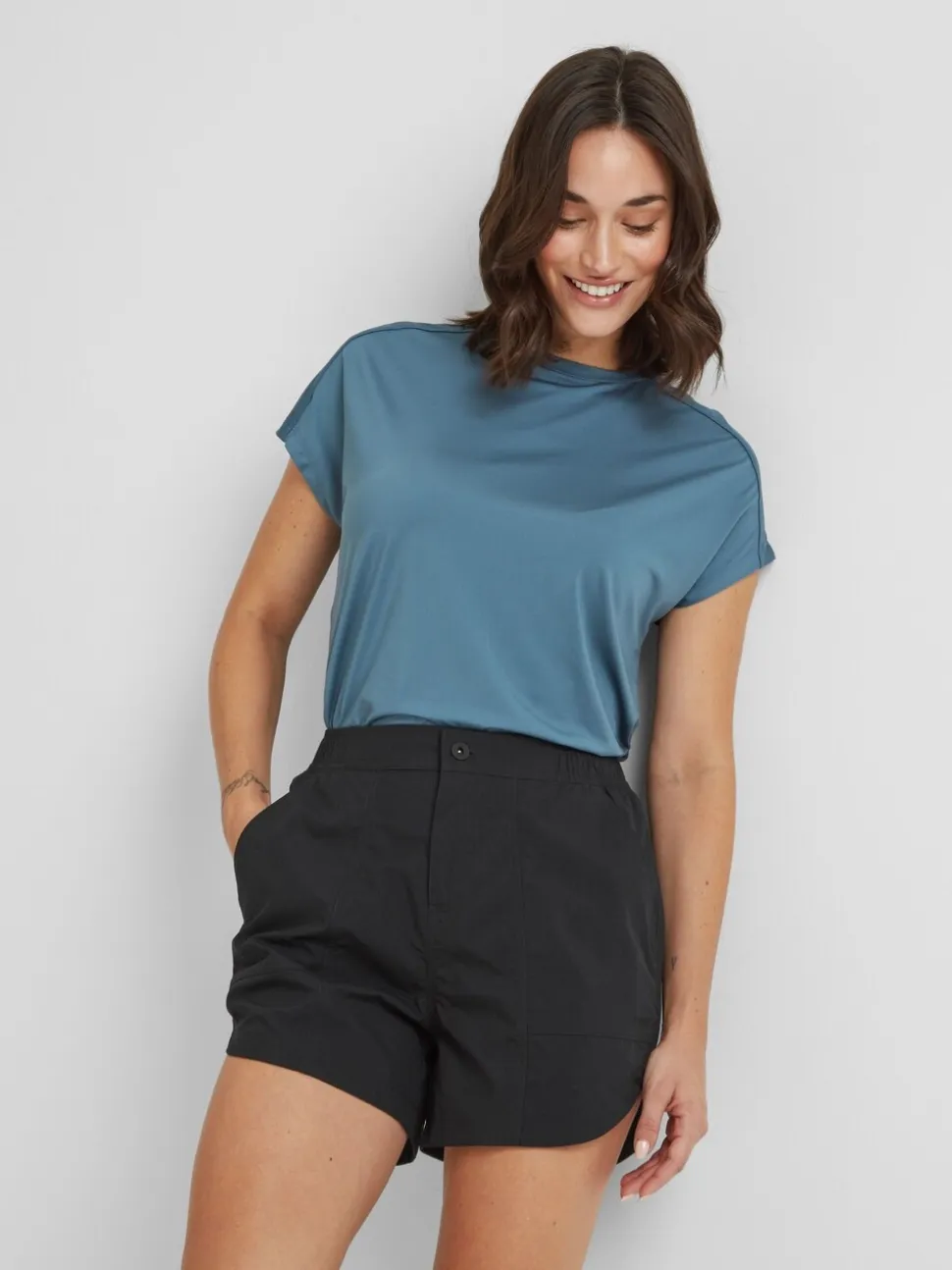 Zwart - Tog 24 damestempo shorts van 100% katoen