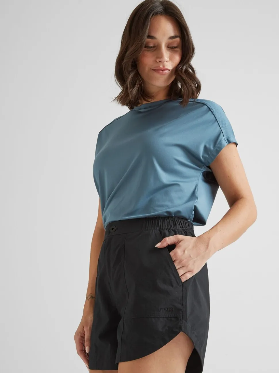 Zwart - Tog 24 damestempo shorts van 100% katoen