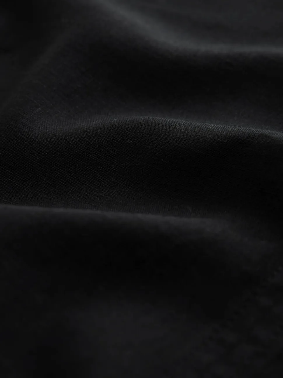 Zwart - T-Shirt With Linen