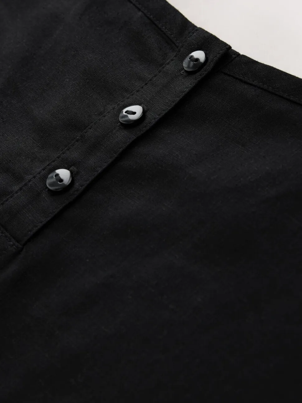 Zwart - T-Shirt With Linen