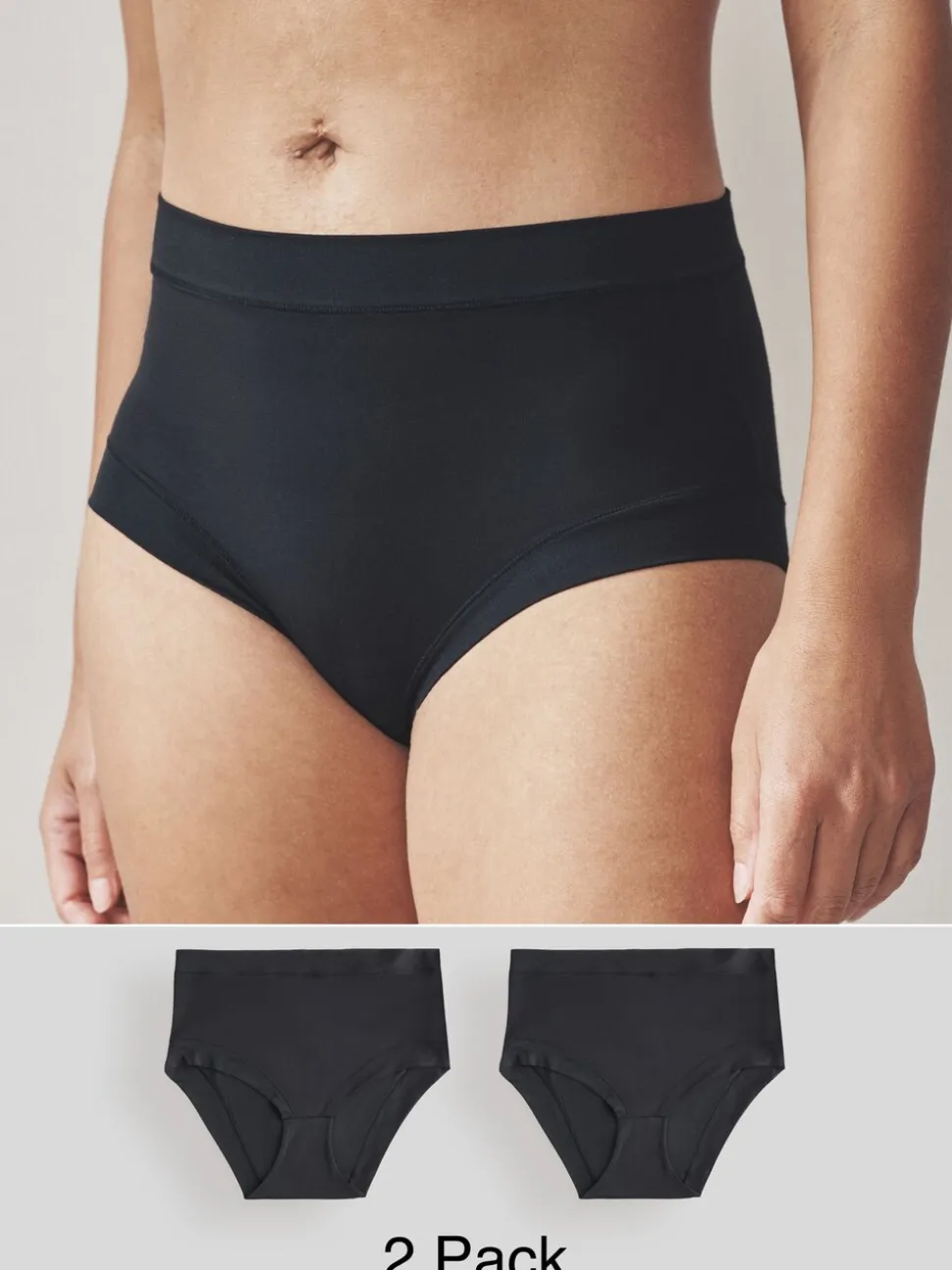Zwart - Ultimate Comfort Knickers 2 Pack