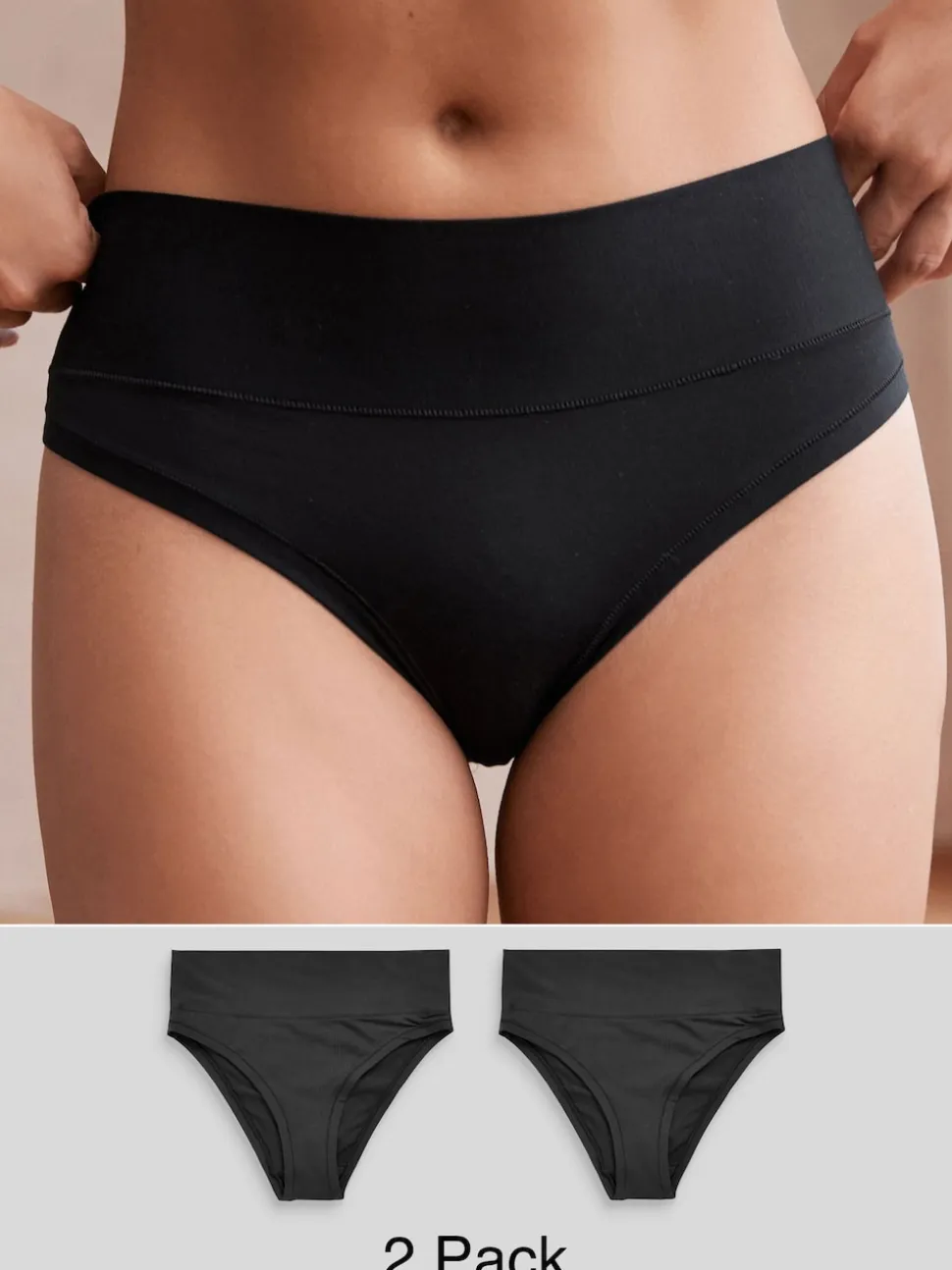 Zwart - Ultimate Comfort Knickers 2 Pack