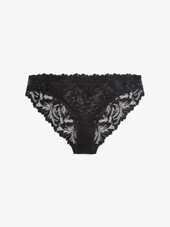 Zwart - Ultimate Comfort kanten slip verpakking van 2