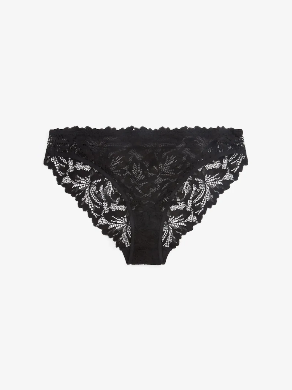 Zwart - Ultimate Comfort kanten slip verpakking van 2