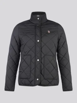Zwart - U.S. Polo Assn. Lichtgewicht gewatteerd jack