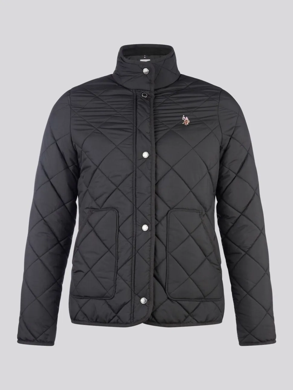 Zwart - U.S. Polo Assn. Lichtgewicht gewatteerd jack