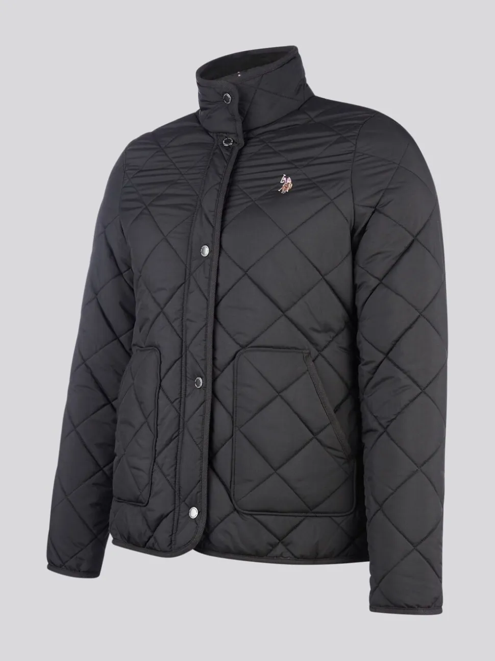 Zwart - U.S. Polo Assn. Lichtgewicht gewatteerd jack
