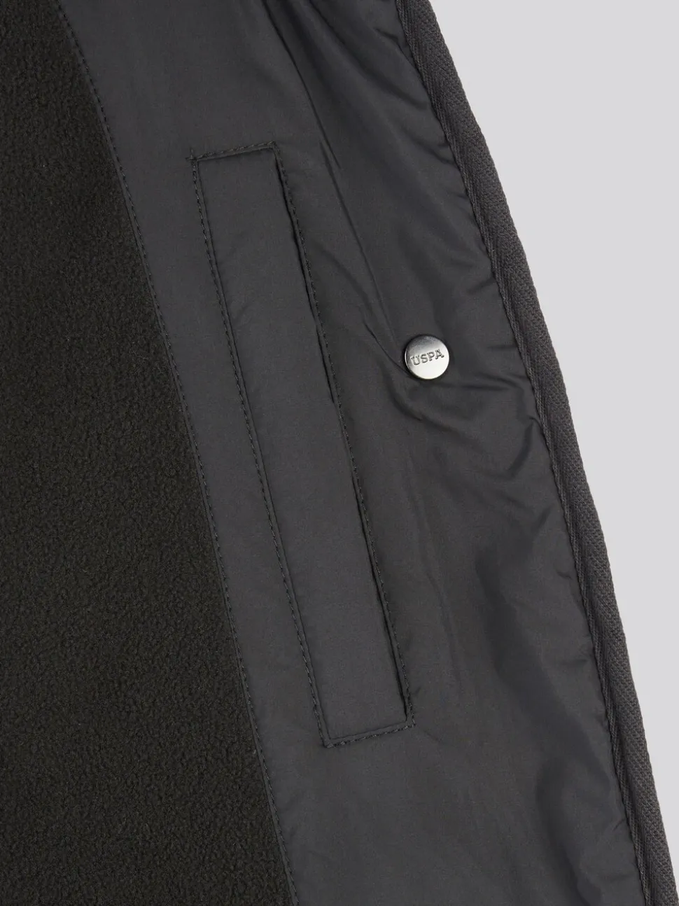 Zwart - U.S. Polo Assn. Lichtgewicht gewatteerd jack