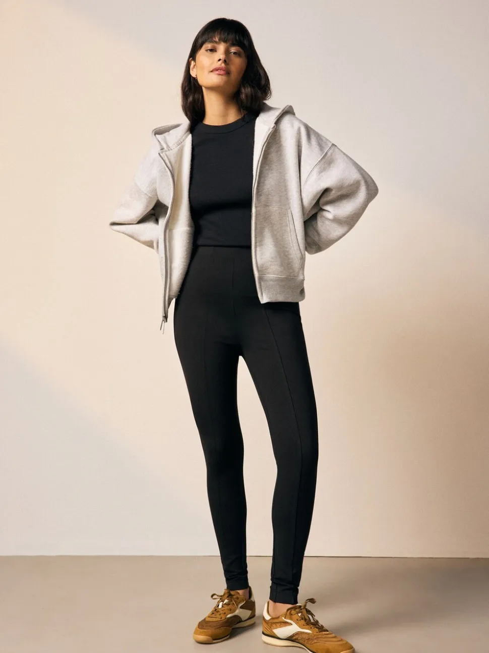 Zwart - Verpakking van 2 ponté leggings