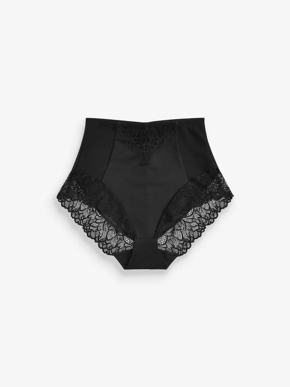 Zwart - Vormende slip met stevige buikcorrectie