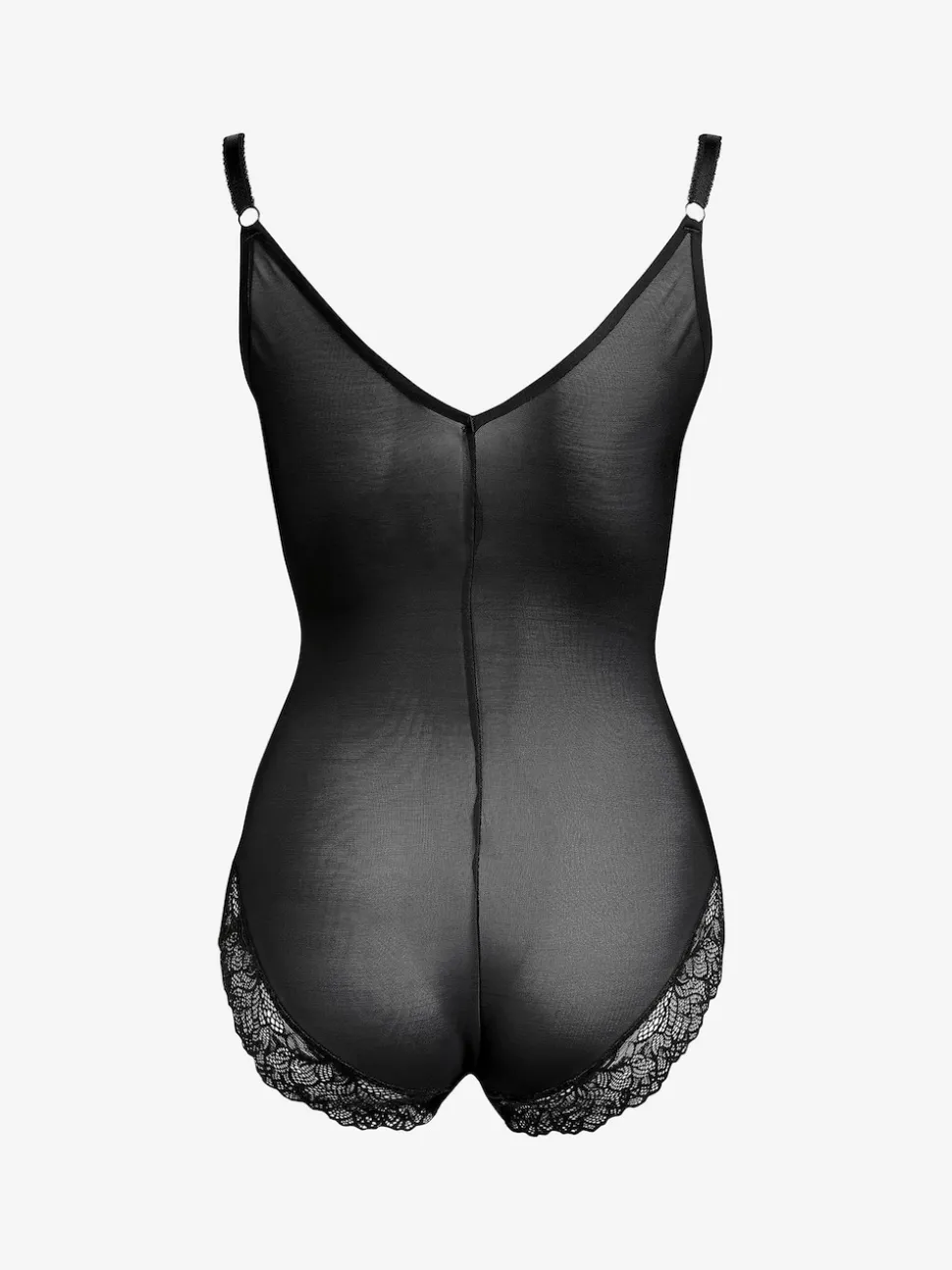 Zwart - Wear Your Own Bra - Vormgevende body met sterke buikcorrectie