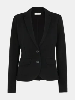 Zwart - Whistles jersey slim-fit jasje