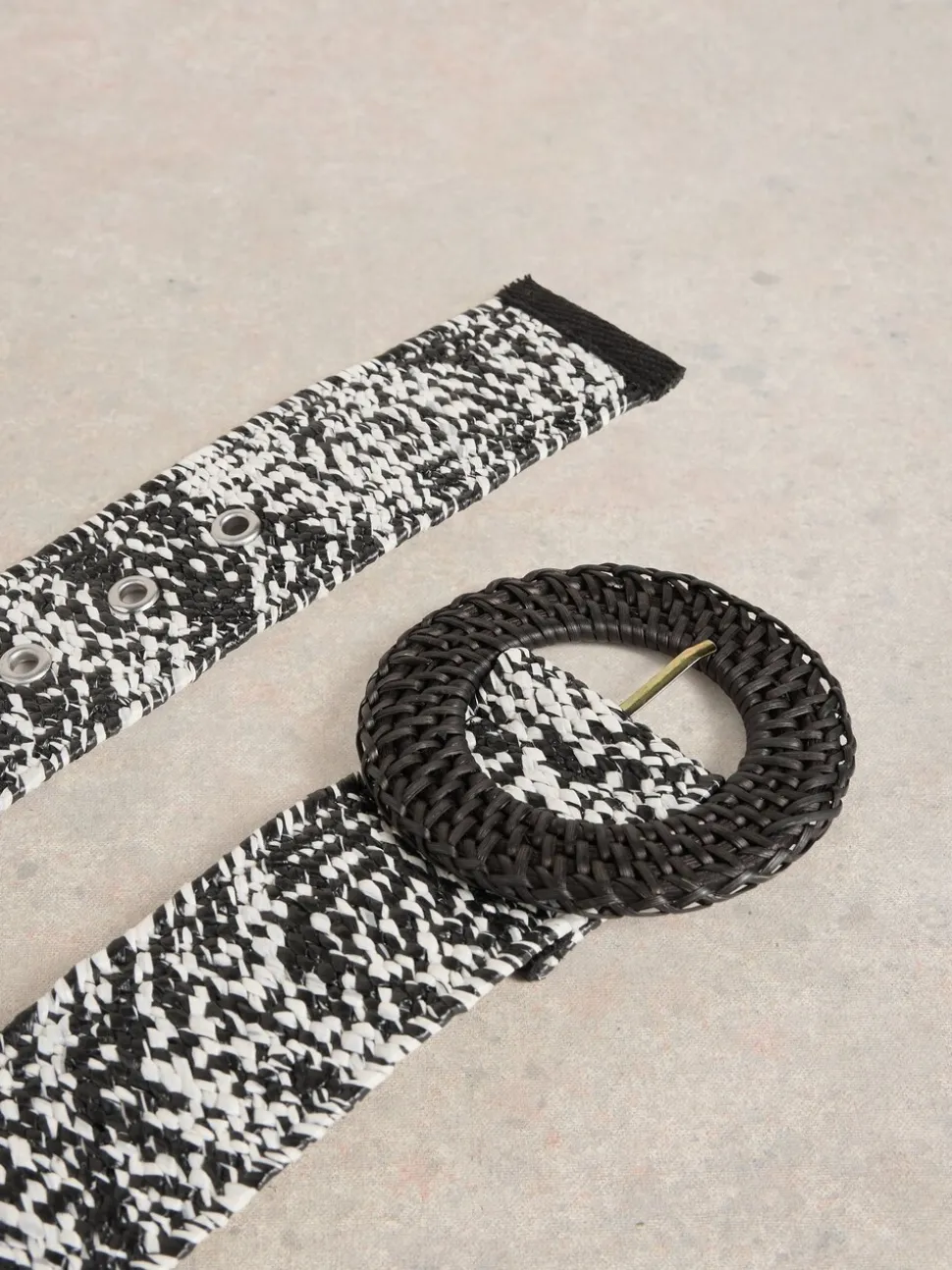 Zwart - White Stuff Raffia Belt