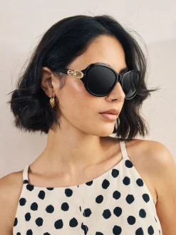 Zwart - Wrap Around Sunglasses