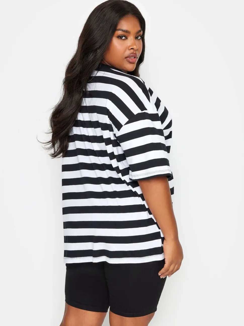 Zwart - Yours - Curve - Midwash bermuda shorts