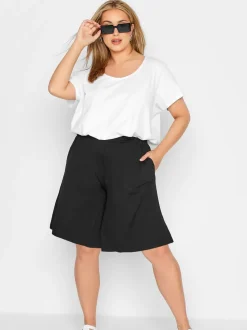 Zwart - Yours Curve - Jersey short