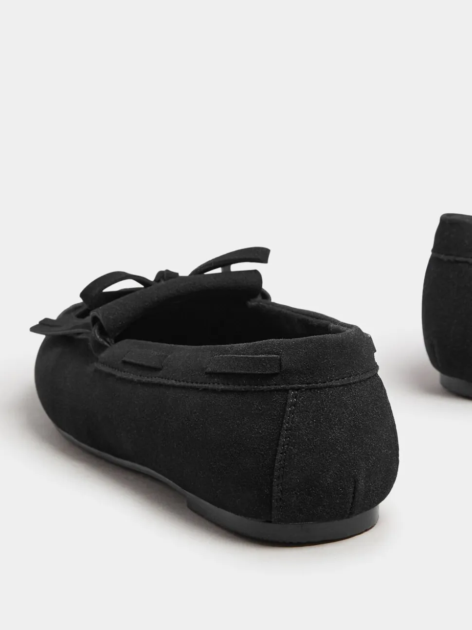 Zwart - Yours Curve Extra Wide Fit Fringe Moccasin Loafers