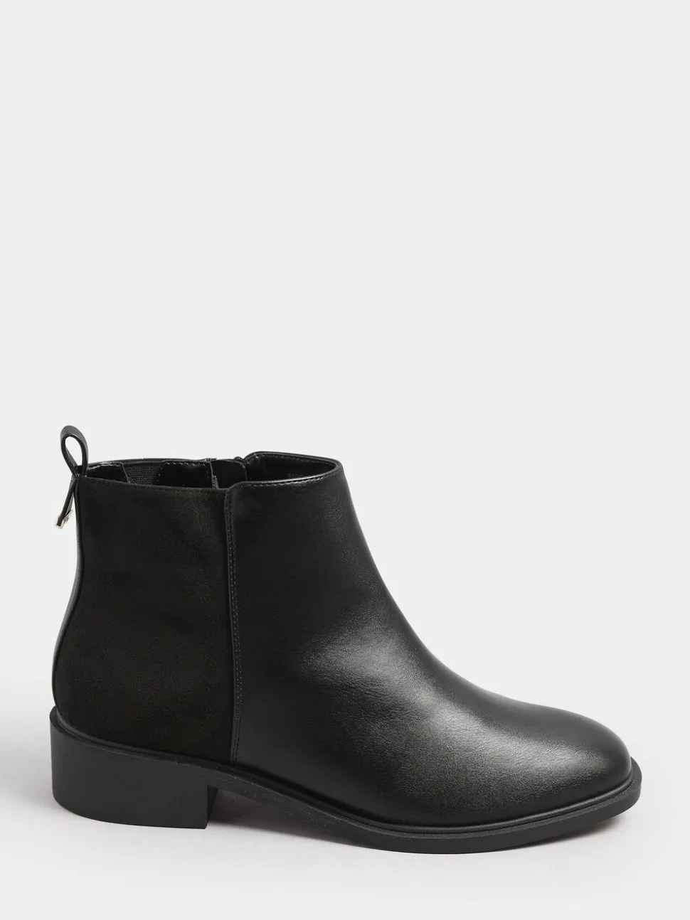 Zwart - Yours Curve Extra-Wide Fit Metal Trim Ankle Boots