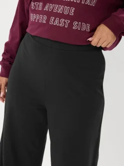 Zwart - Yours Curve Wide Leg Leggings