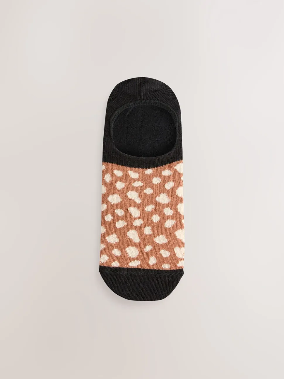 Zwart Animal - 5 Paar sneaker-footsies