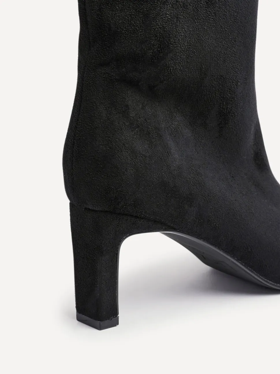 Zwart chroom - Linzi Uptown Slim Block Heel High Leg Boots